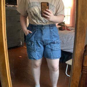 Jean Cargo Shorts